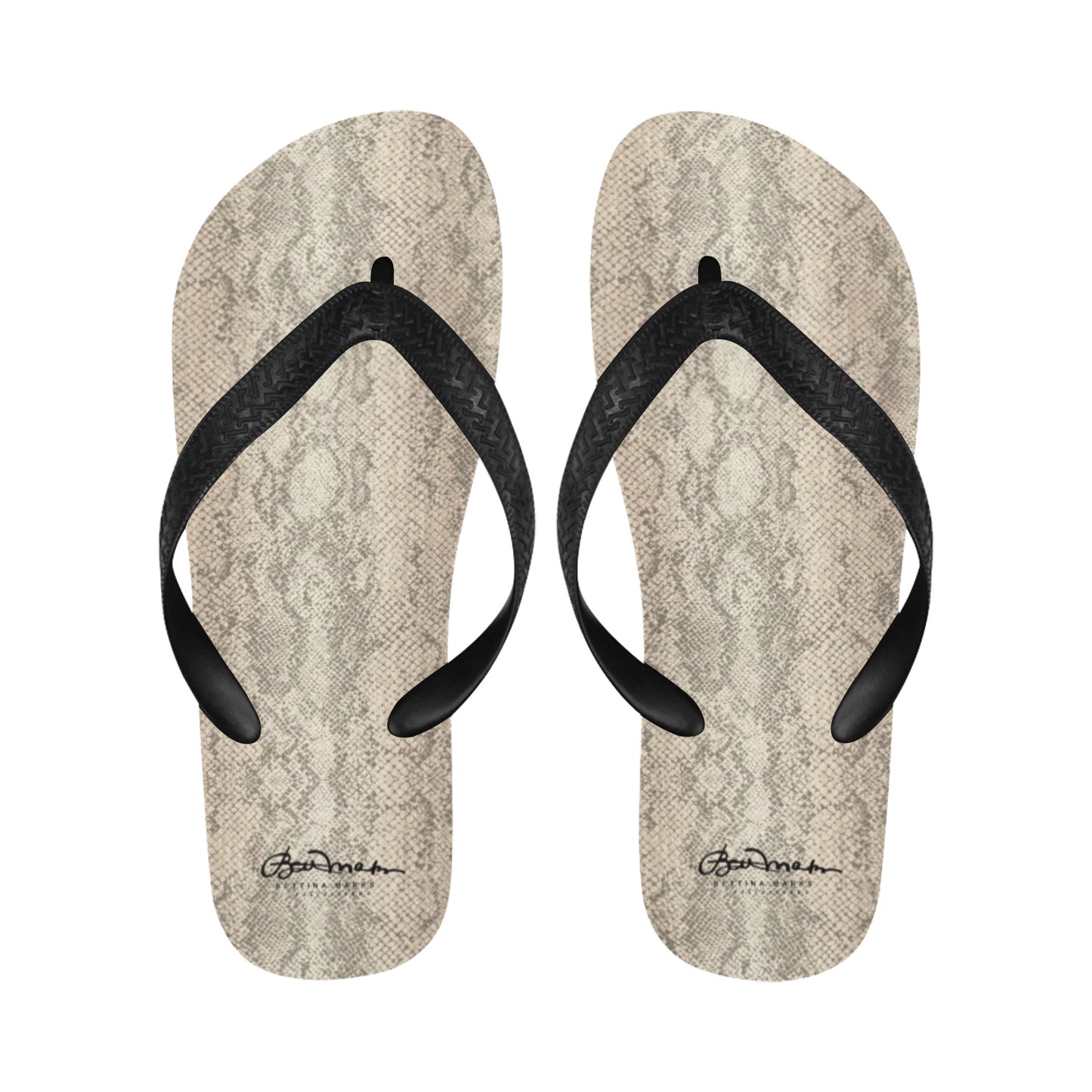 Snake Print Flip Flops for Men/Women