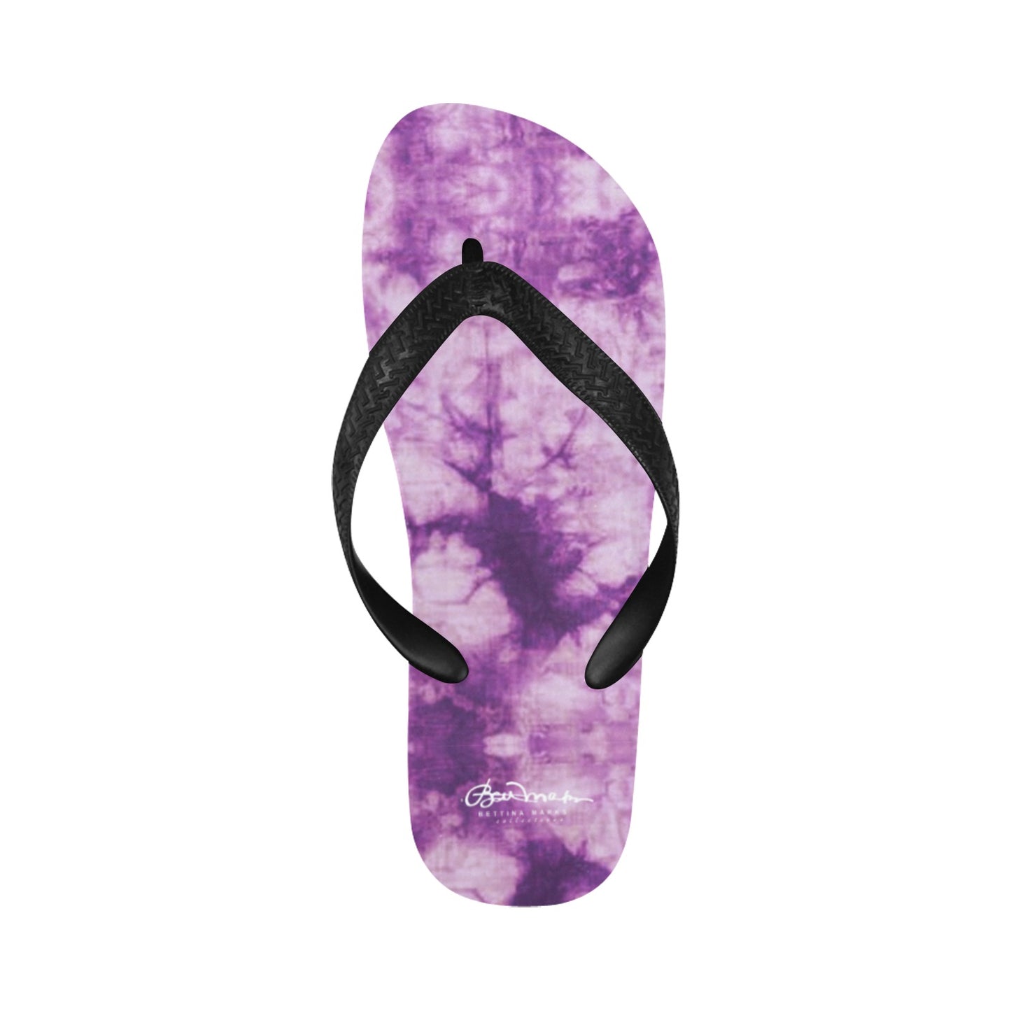 Purple Tie Dye Flip Flops for Men/Women