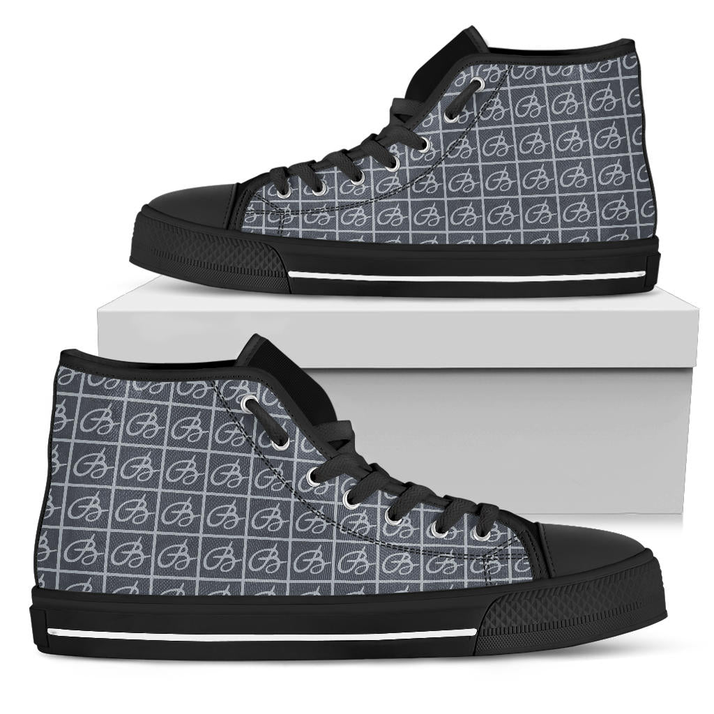 Navy BW Bettina Marks High Top Sneakers
