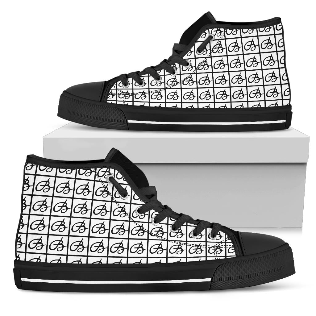 White Bettina Marks High Top Sneakers