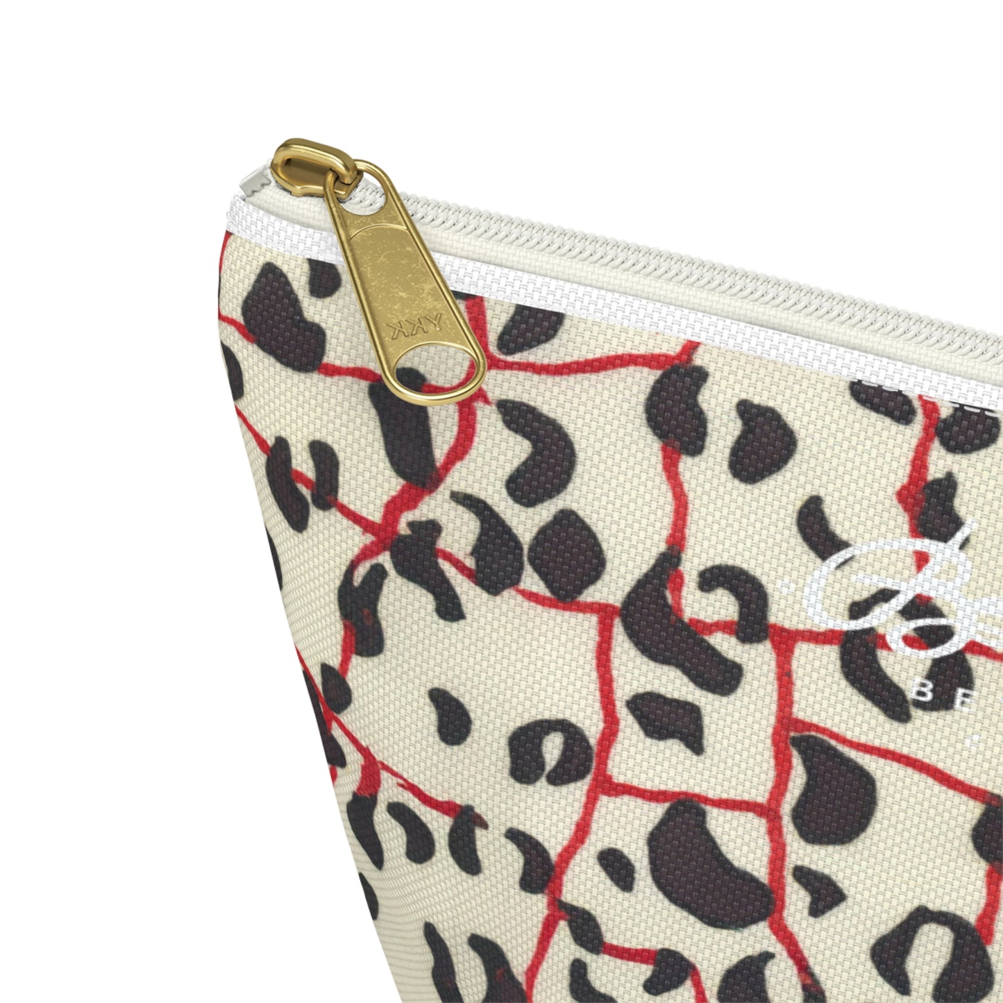 Red Line Leopard Accessory Pouch