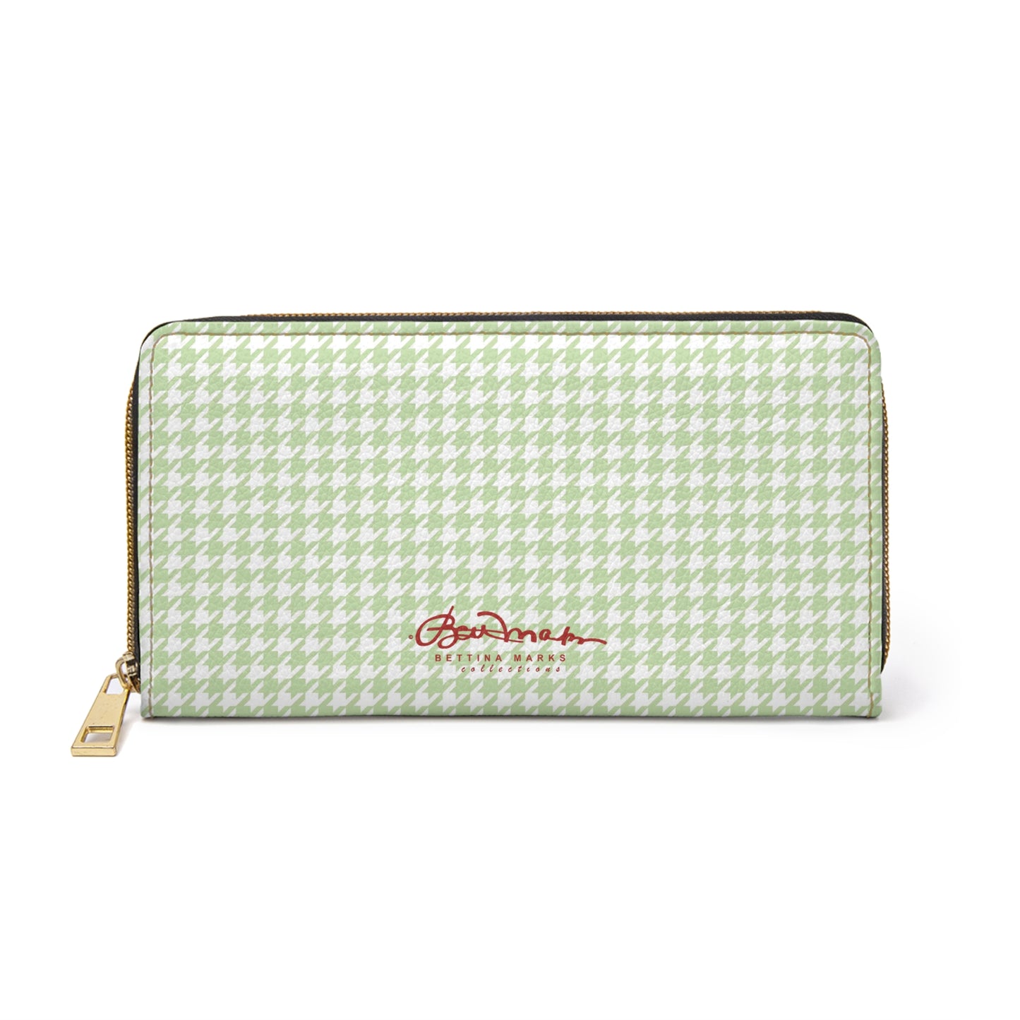 Butterfly Houndstooth Zipper Wallet