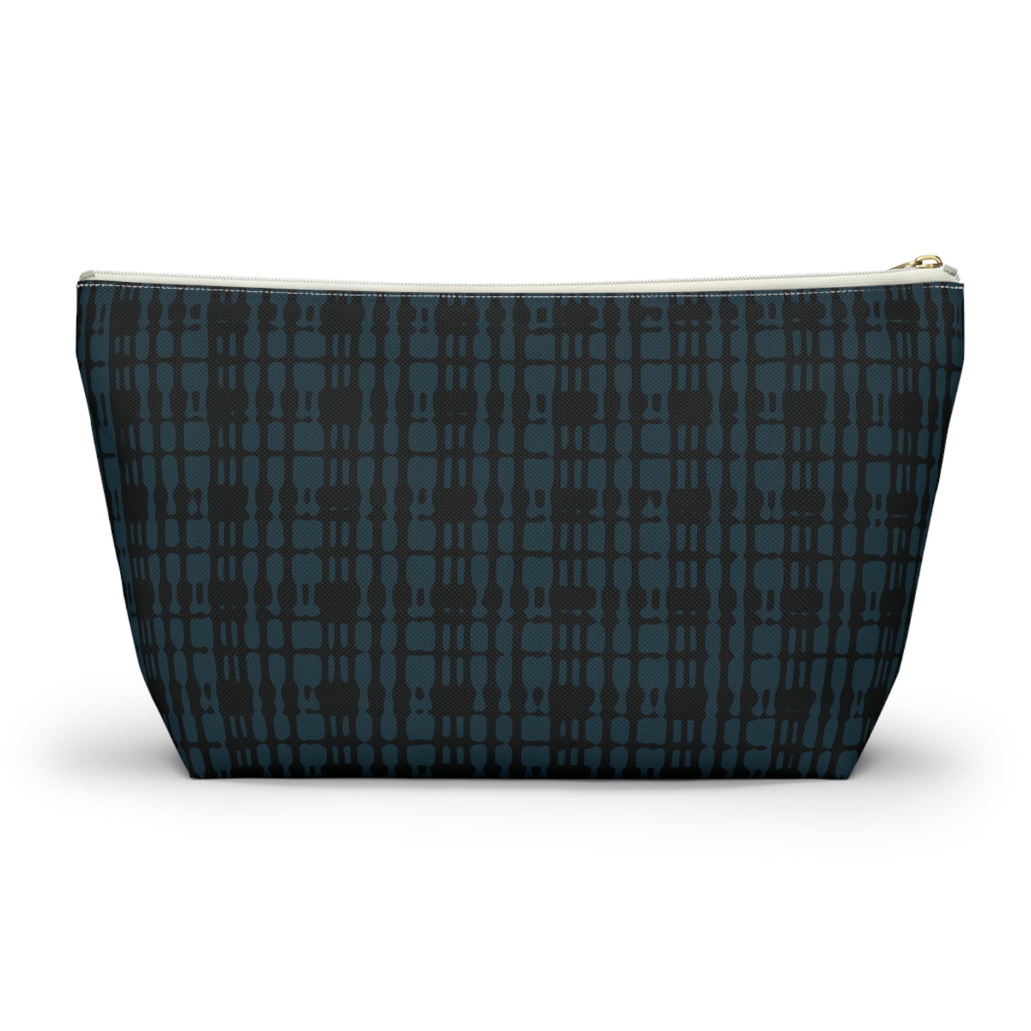 Twilight Teal Plaid Accessory Pouch w T-bottom