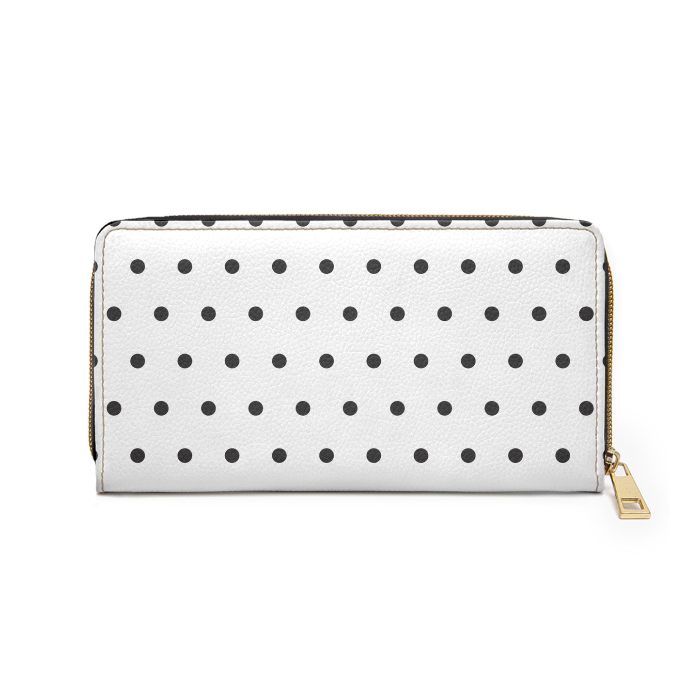 Poppy Seed Polka Dot Zipper Wallet for Women - Chic and Functional Clutch