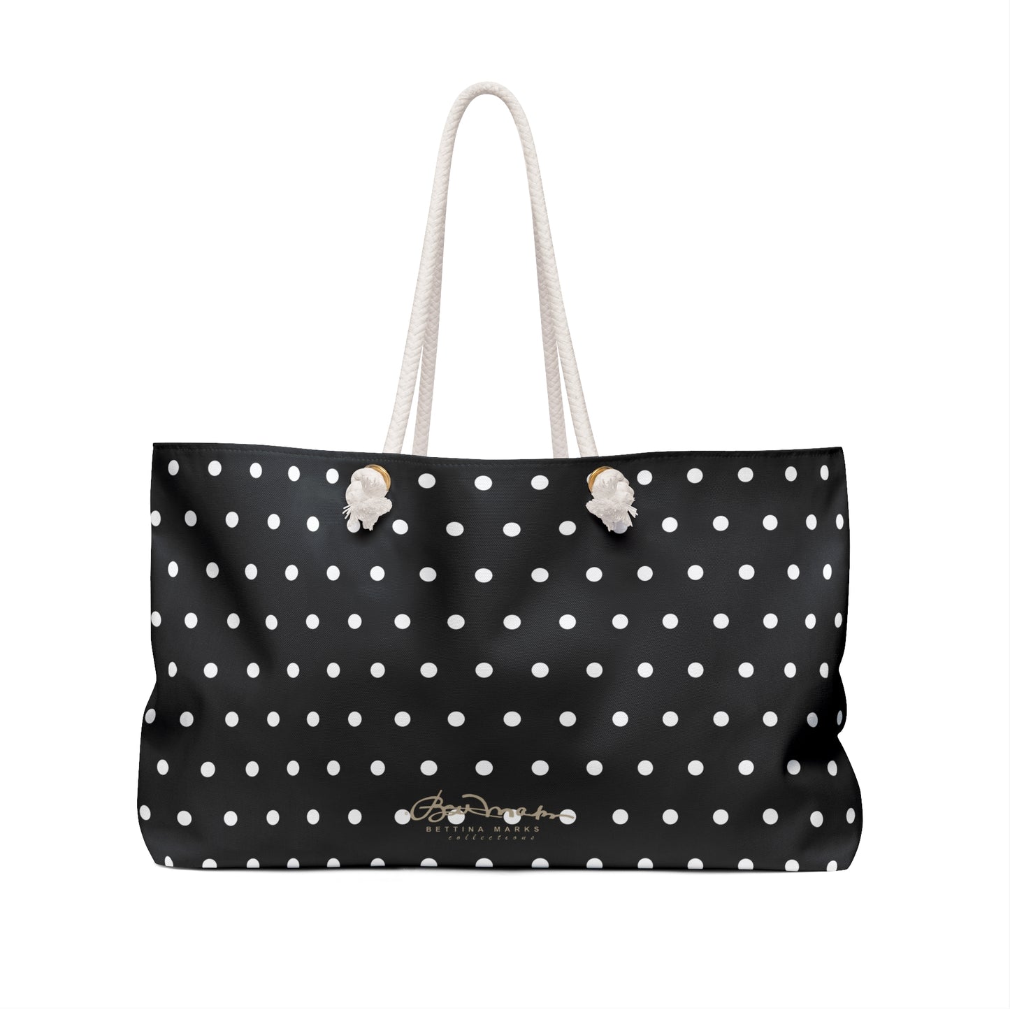 Midnight Polka Dot Weekender Bag