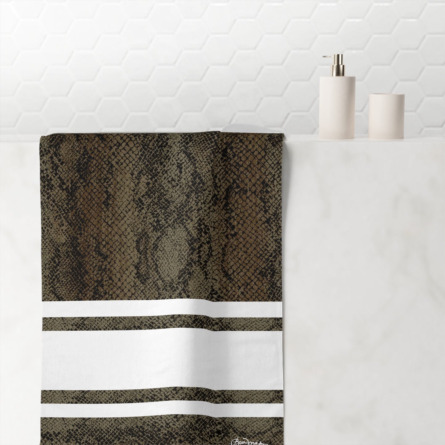 Snake Skin Bath Towel