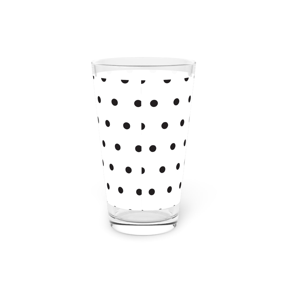 Poppy Seed Polka Dot Pint Glass