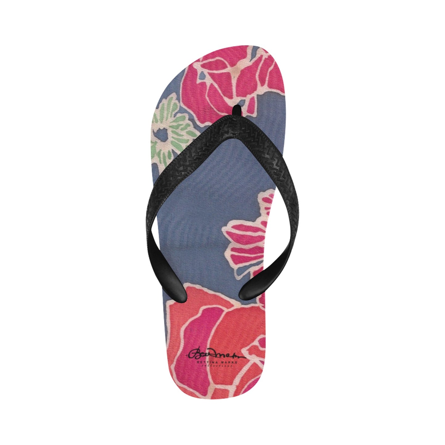 Floral Denim Flip Flops for Men/Women