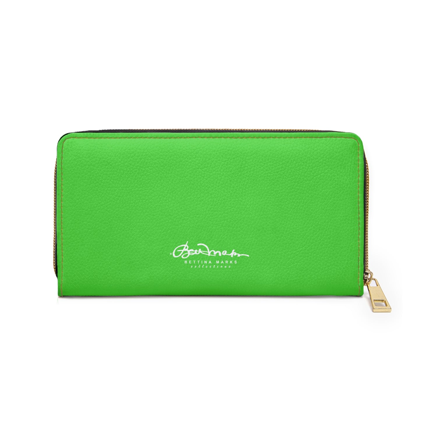Bright Green Zipper Wallet