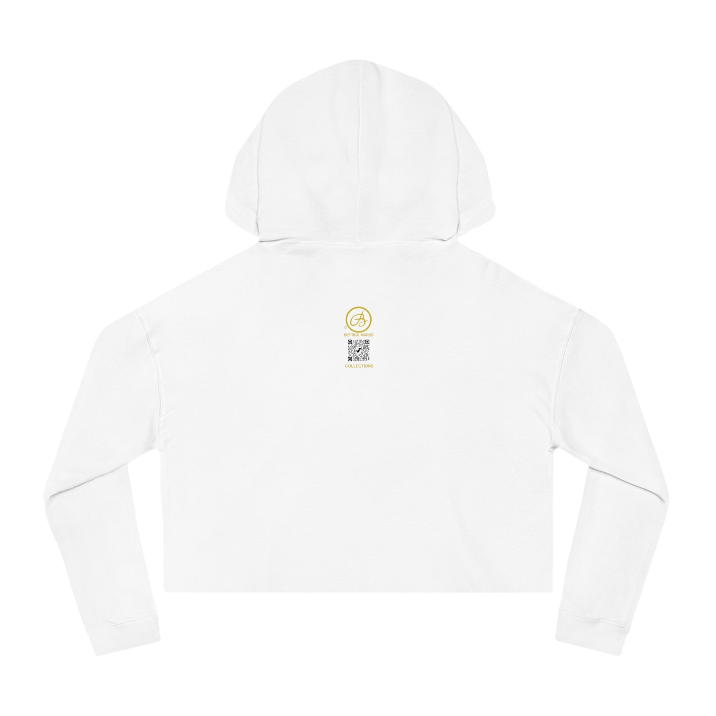 Change is Good Cropped White Hoodie