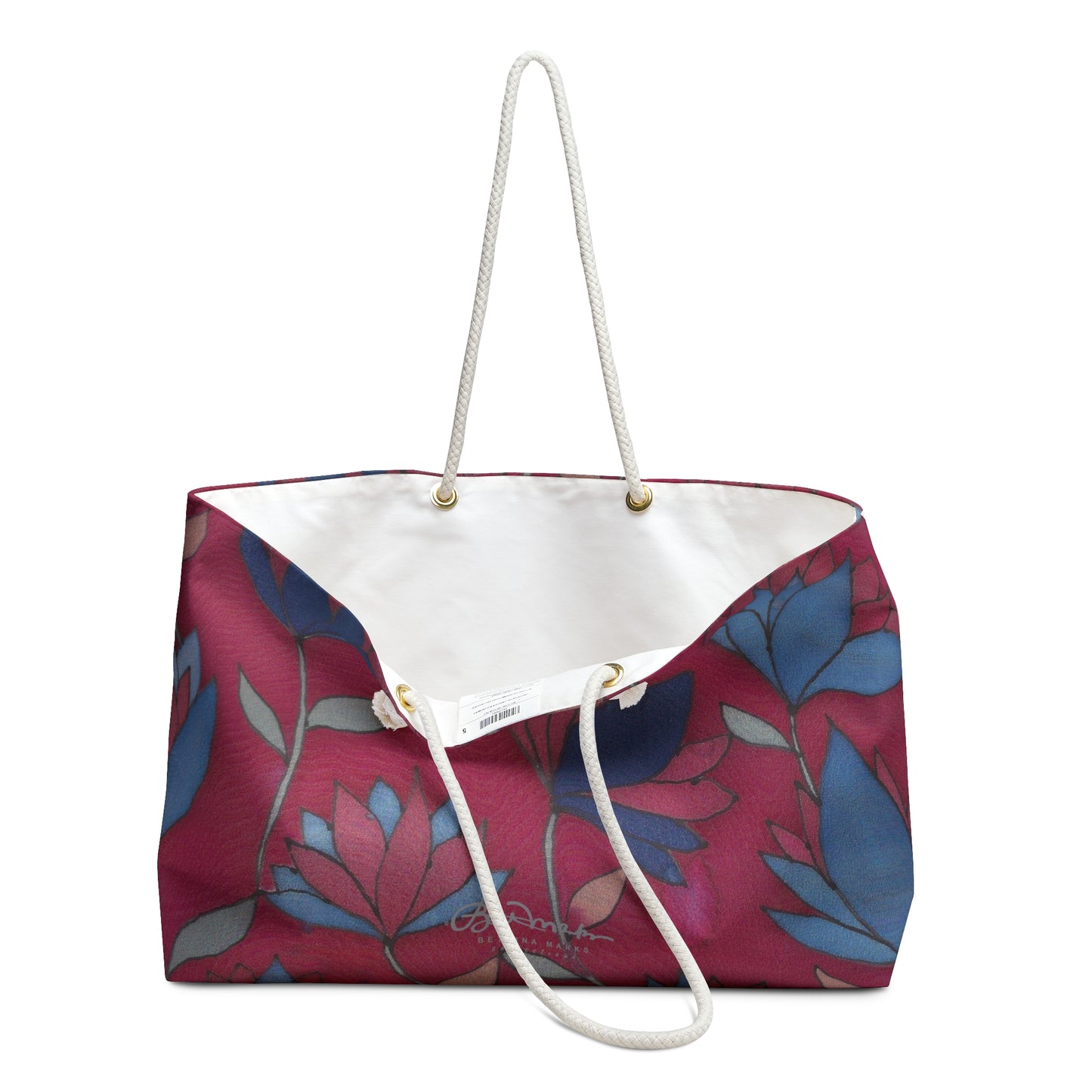 Lotus Flowers On Pink Weekender Bag