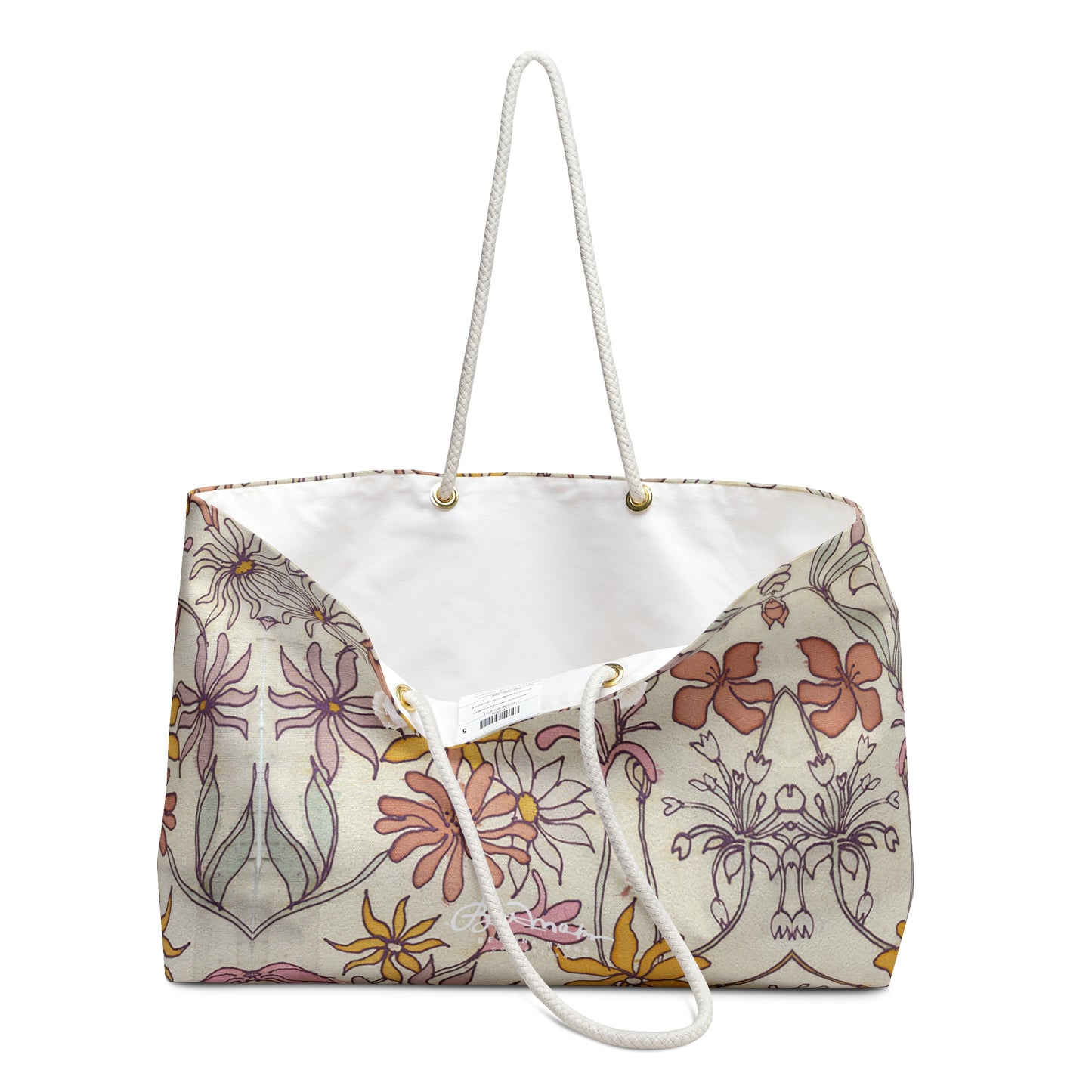 Vintage Pastel Floral Weekender Bag