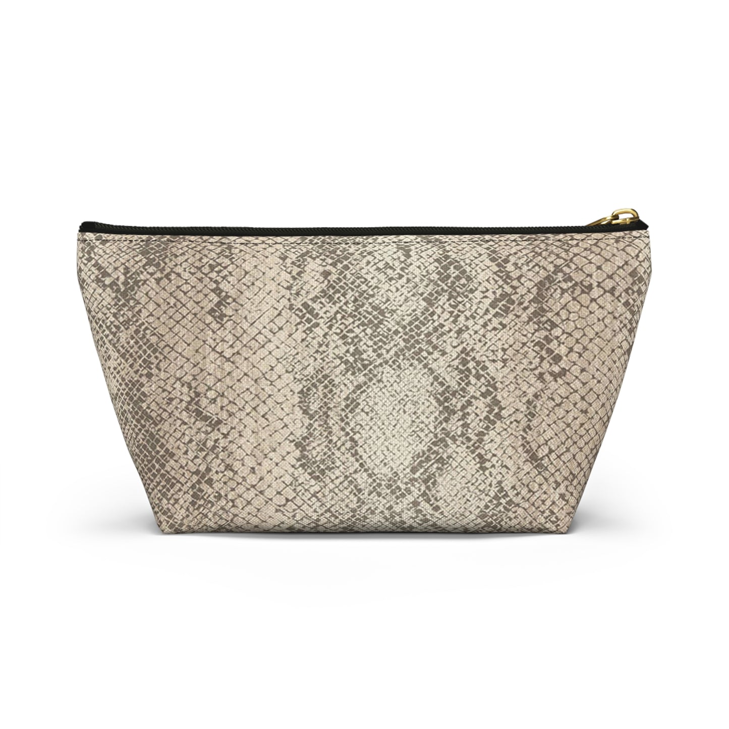 Snakeskin Printed Accessory Pouch