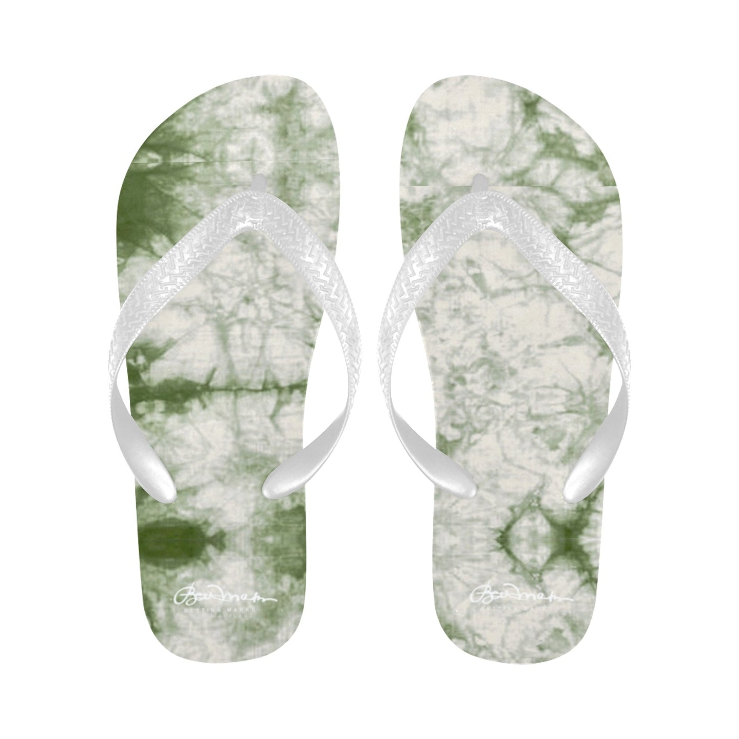 Sage Tie Dye Flip Flops for Men/Women