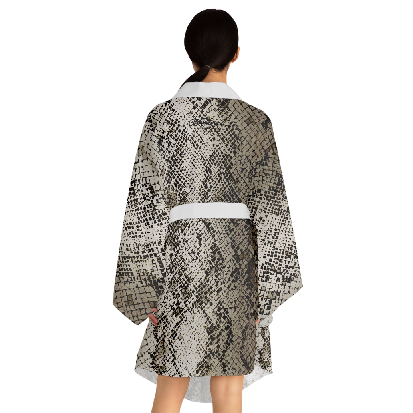 Deep Snake Skin Kimono Robe