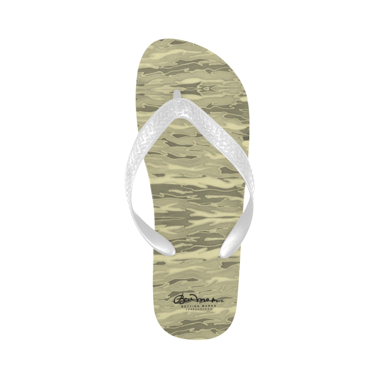 Khaki Lava Camouflage Flip Flops for Men/Women