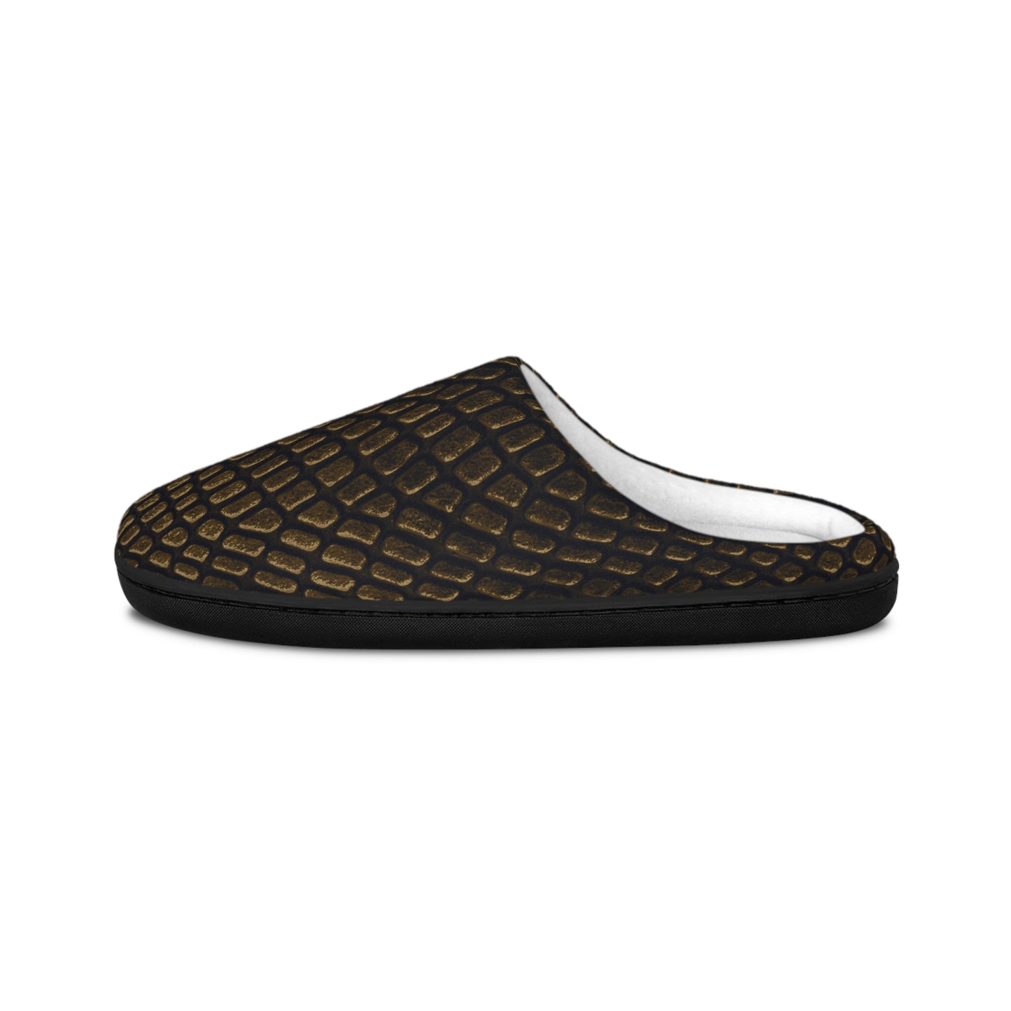 Bronze Crocodile Men's Indoor Slippers