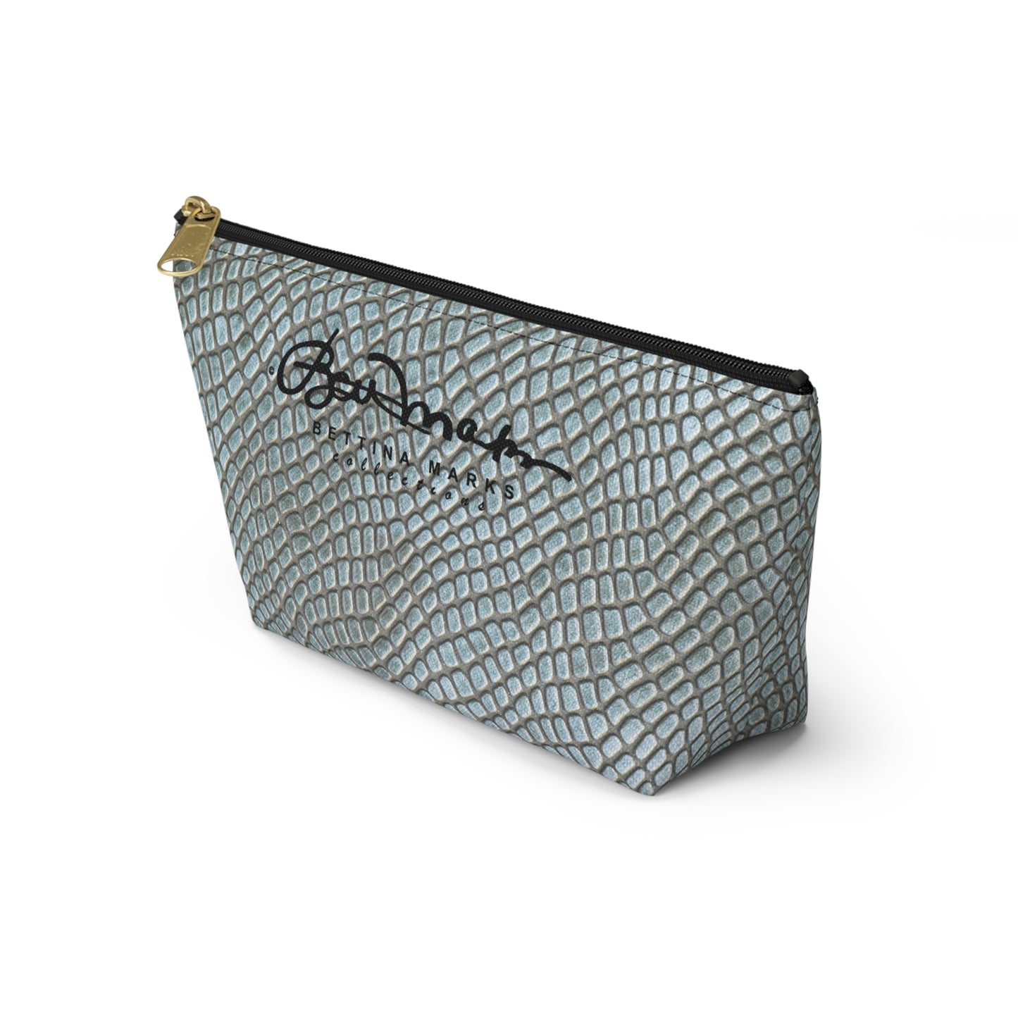 Faded Crocodile Accessory Pouch w T-bottom