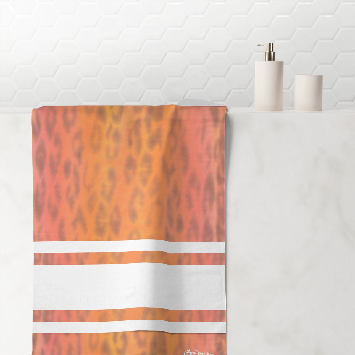 Ombre Leopard Bath Towel