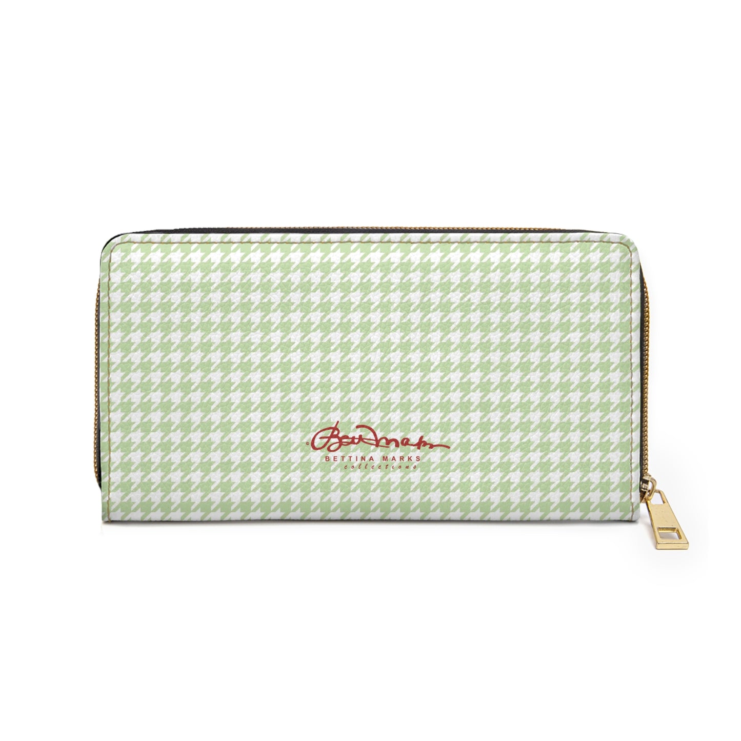 Butterfly Houndstooth Zipper Wallet