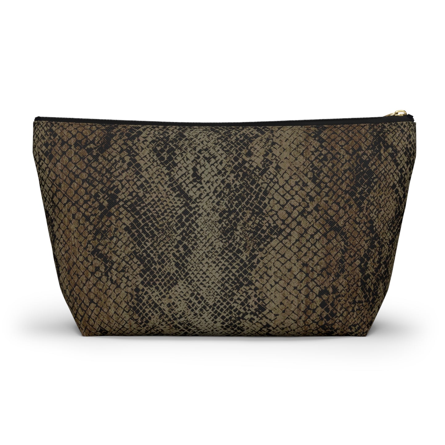 Deep Snake Skin Accessory Pouch w T-bottom