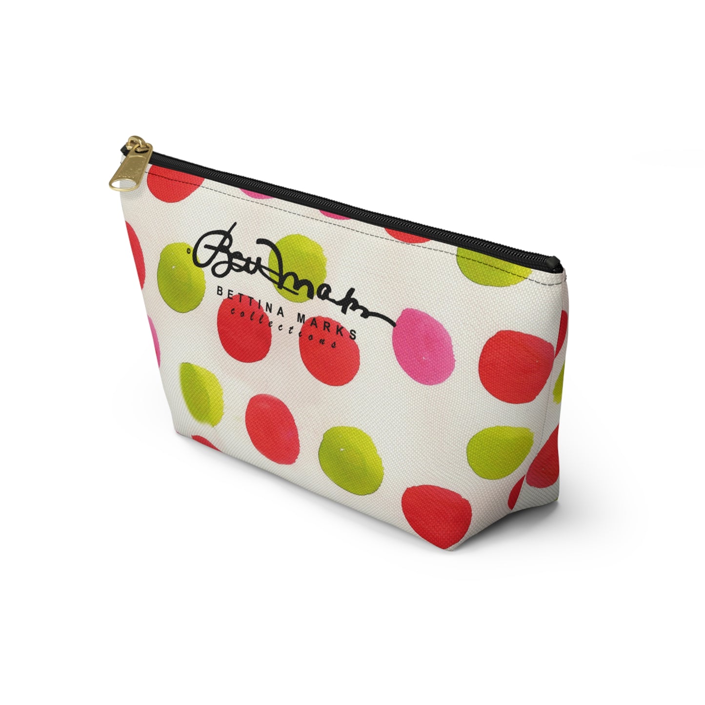 Water Color Polka Dots Accessory Pouch w T-bottom