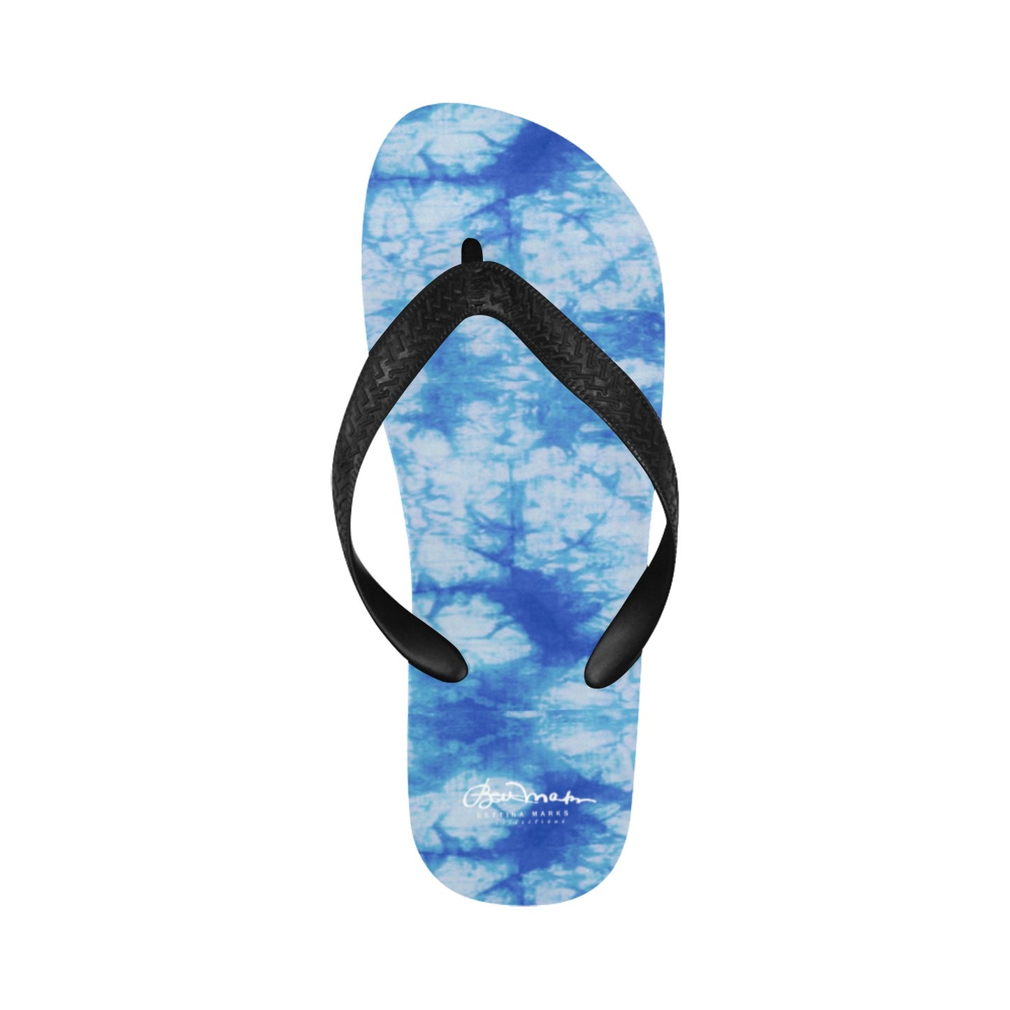 Blue Tie Dye Flip Flops for Men/Women