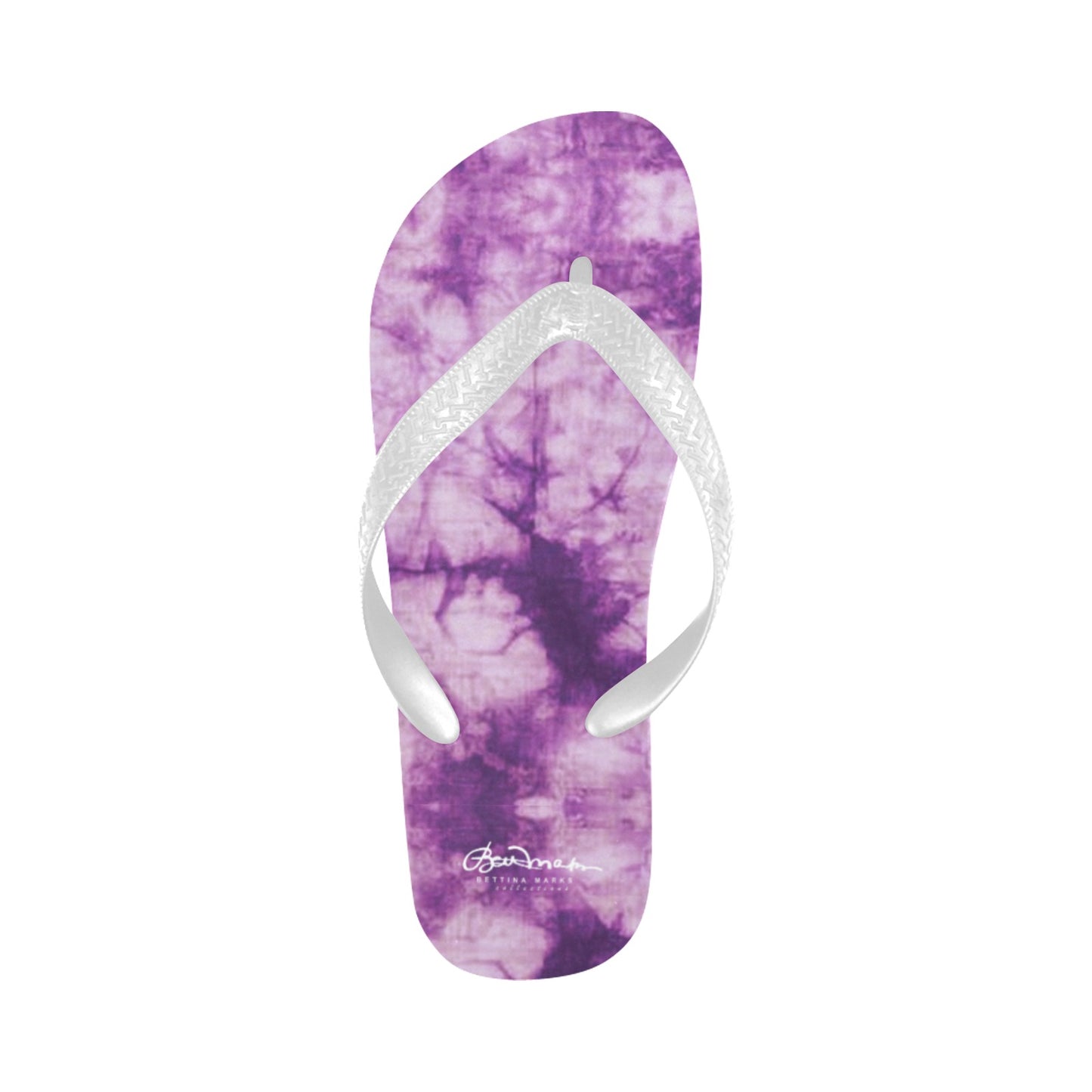 Purple Tie Dye Flip Flops for Men/Women