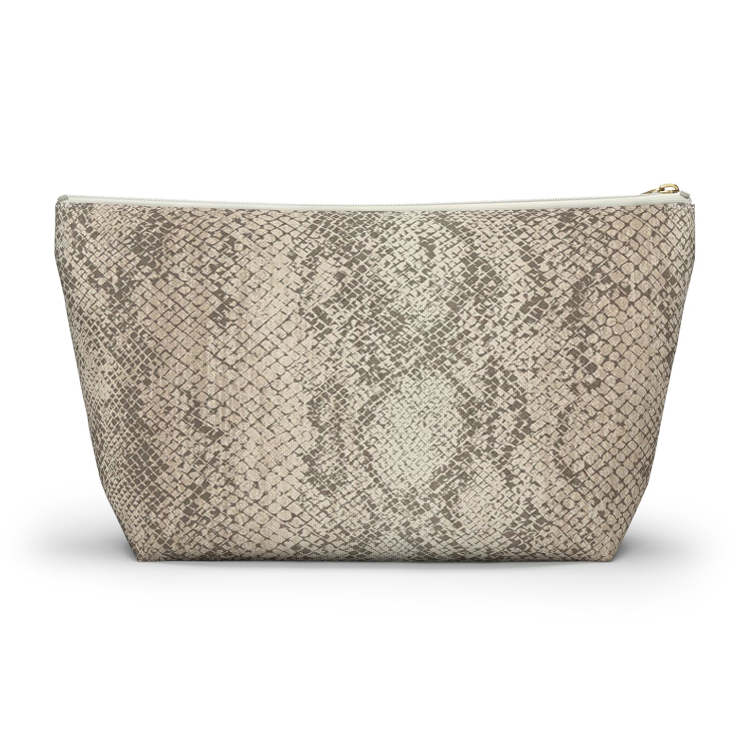 Snakeskin Printed Accessory Pouch
