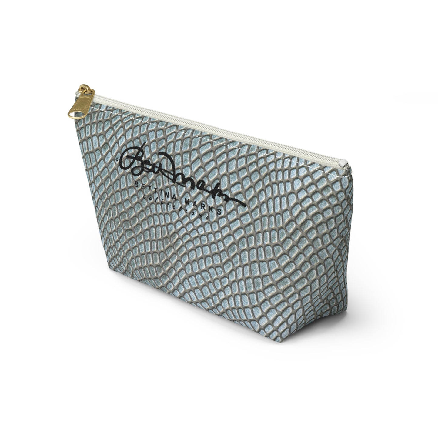 Faded Crocodile Accessory Pouch w T-bottom
