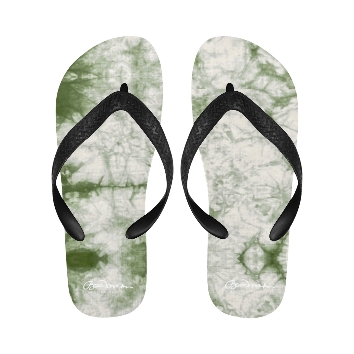 Sage Tie Dye Flip Flops for Men/Women