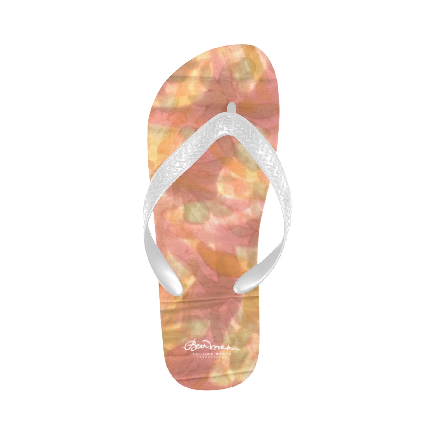 Watercolor Smudge Flip Flops for Men/Women