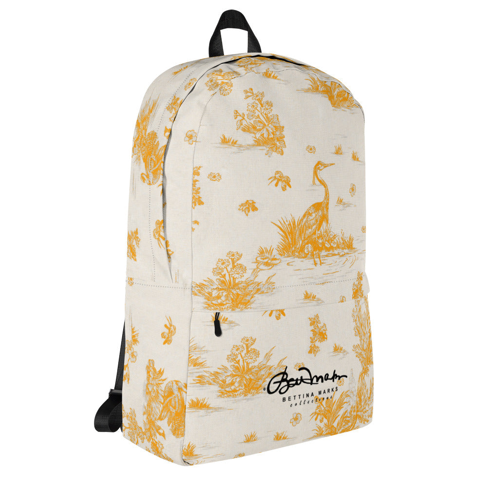 Toiles de Jouy Sacral Orange Backpack