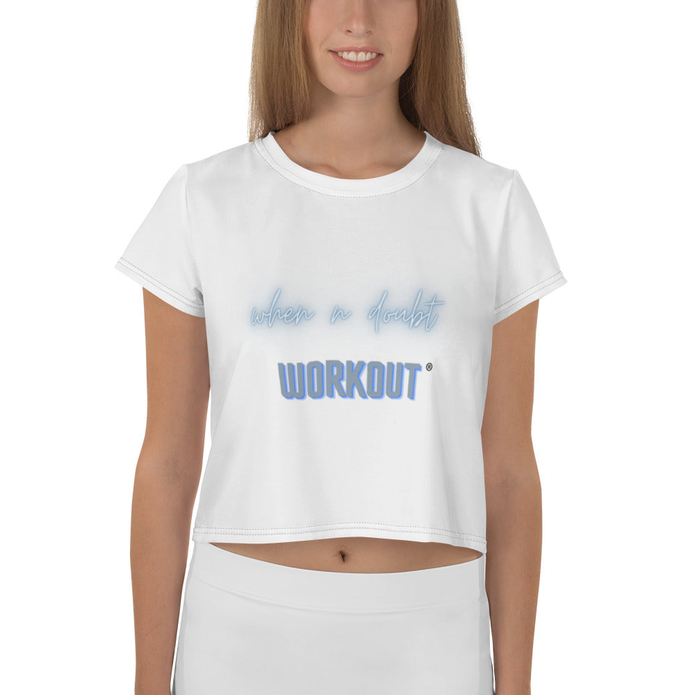 When in doubt Print Crop Tee