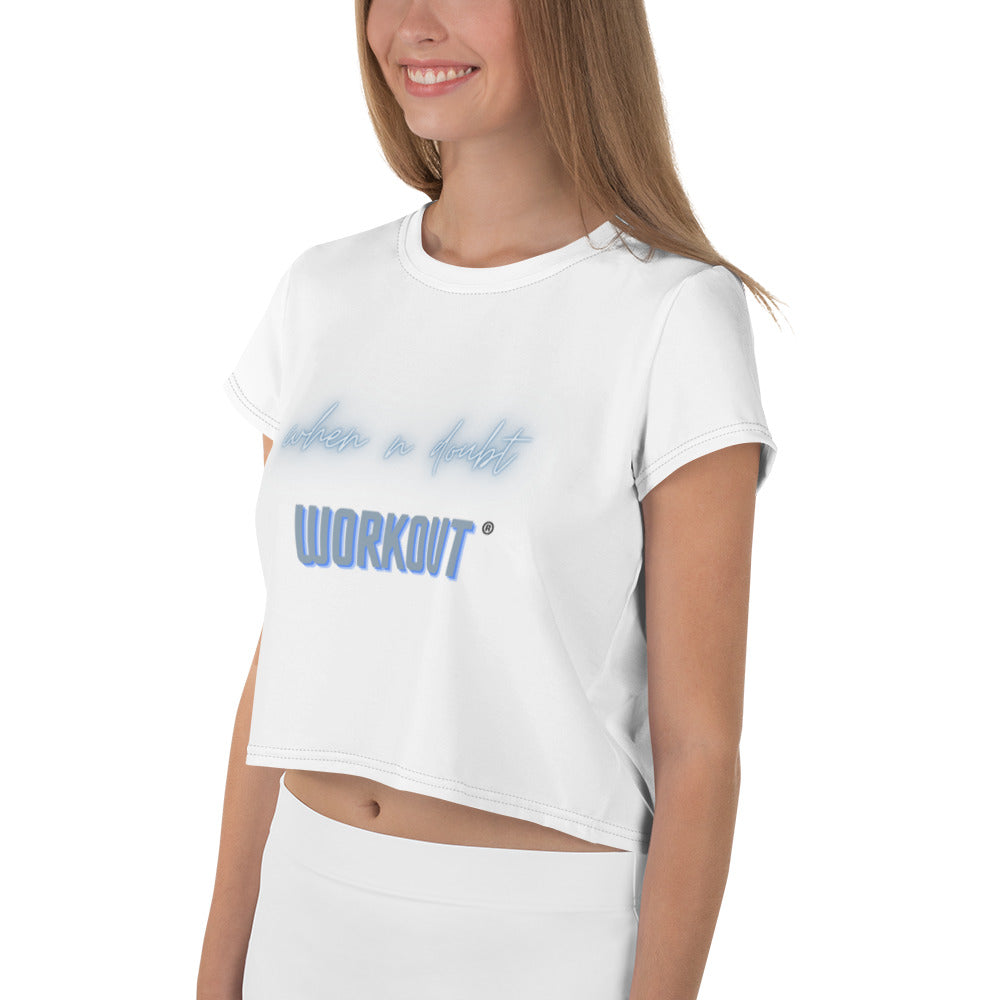 When in doubt Print Crop Tee
