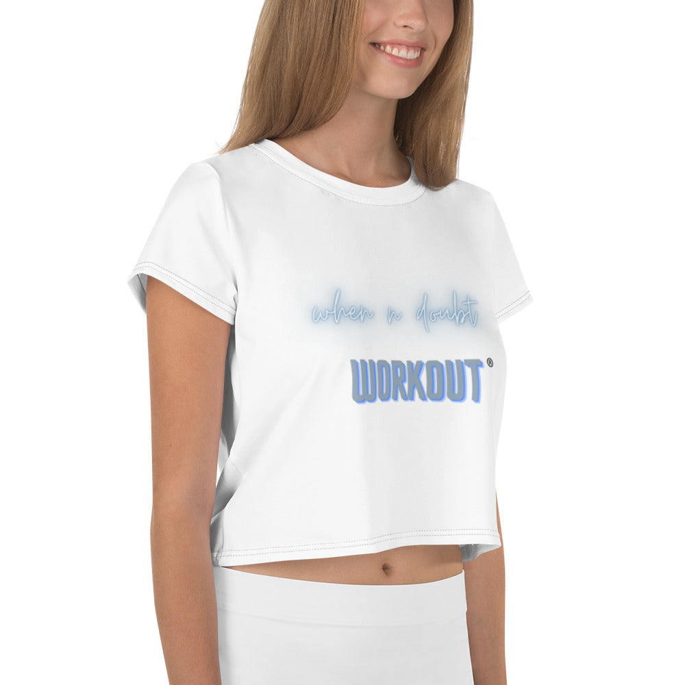 When in doubt Print Crop Tee