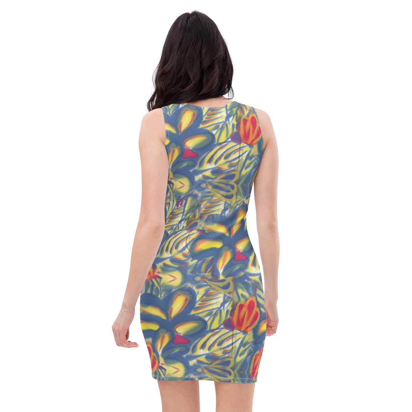 Bora Bora Tropical Fitted Tank Dress