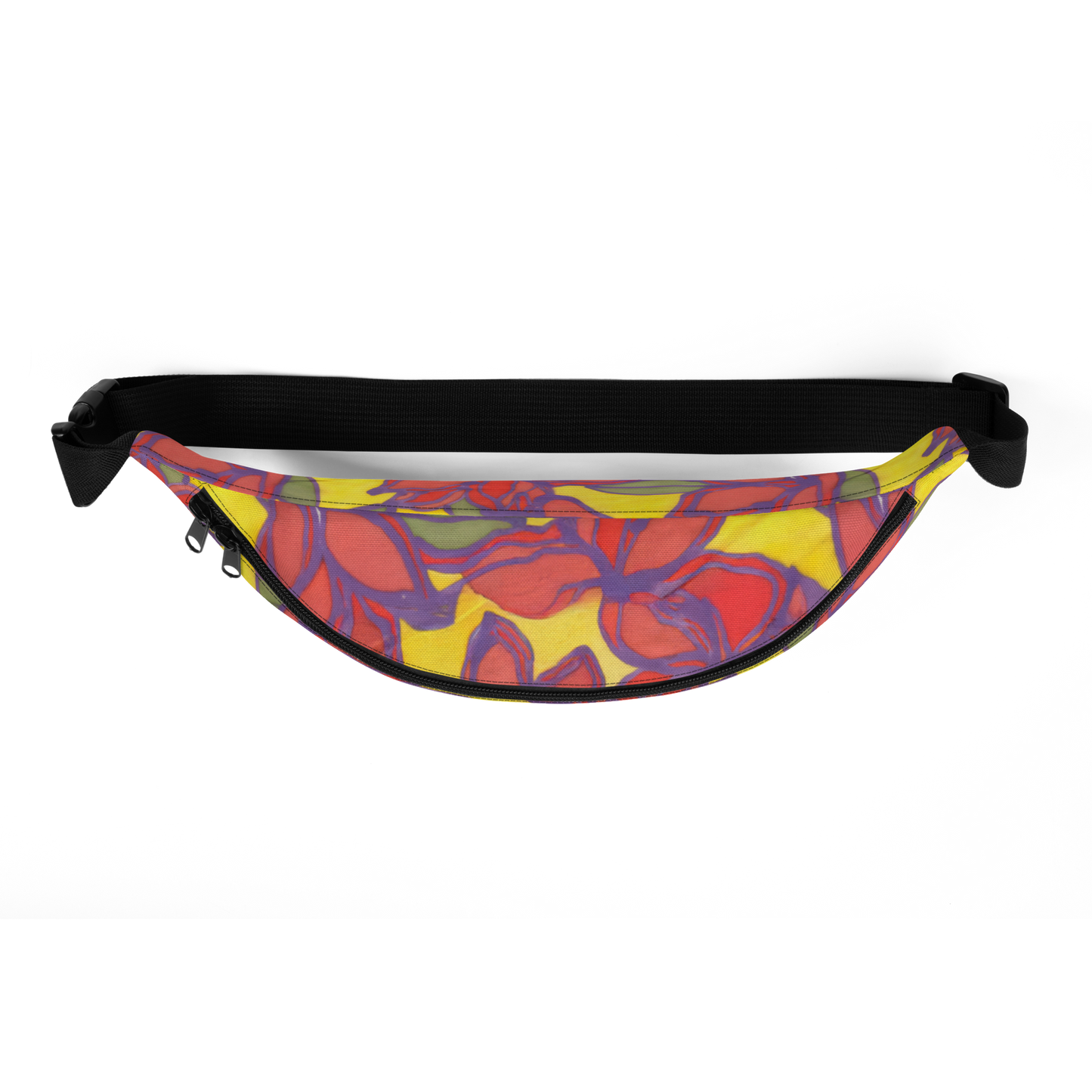 Blue & Orange Floral Fanny Pack