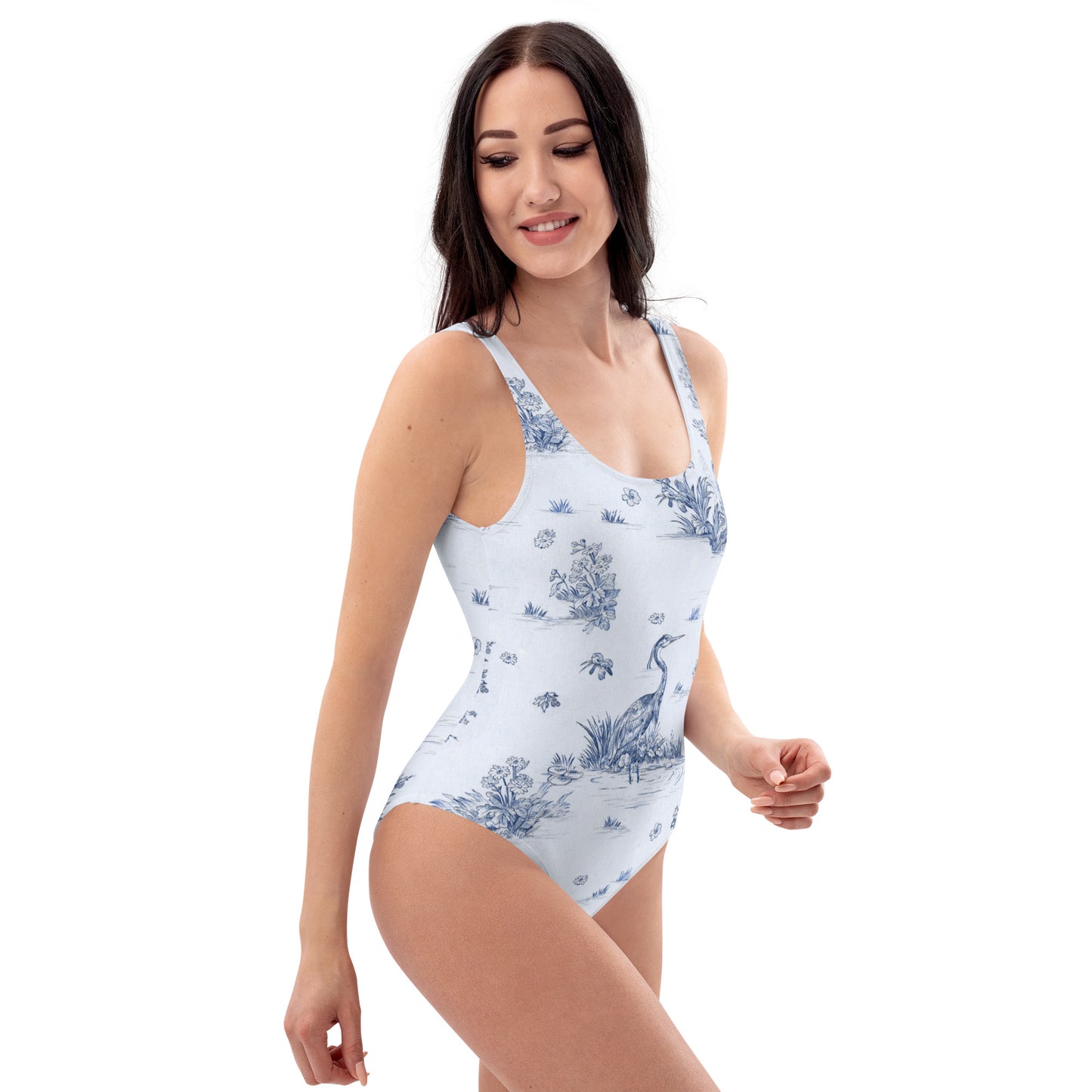 Toiles de Jouy Harmony Blue One-Piece Swimsuit