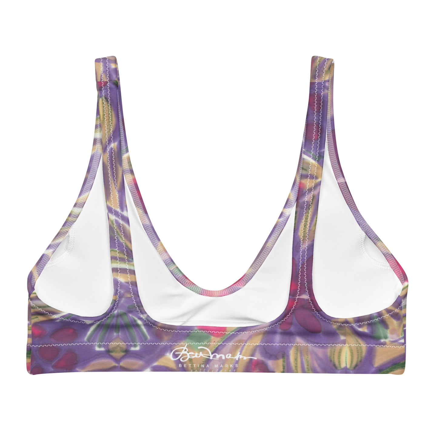 Seychelles Tropical Recycled padded bikini bathing suit top