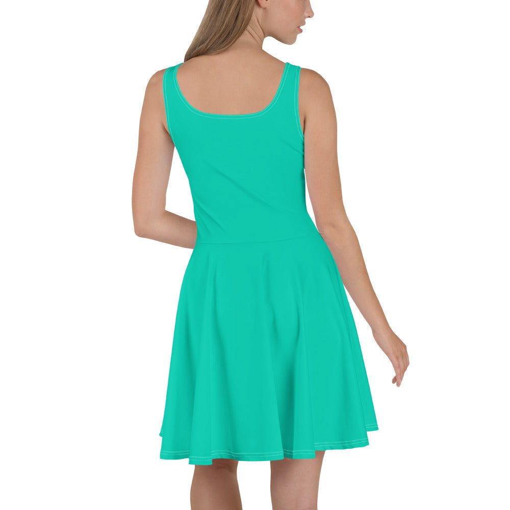 Aegean Blue Skater Dress