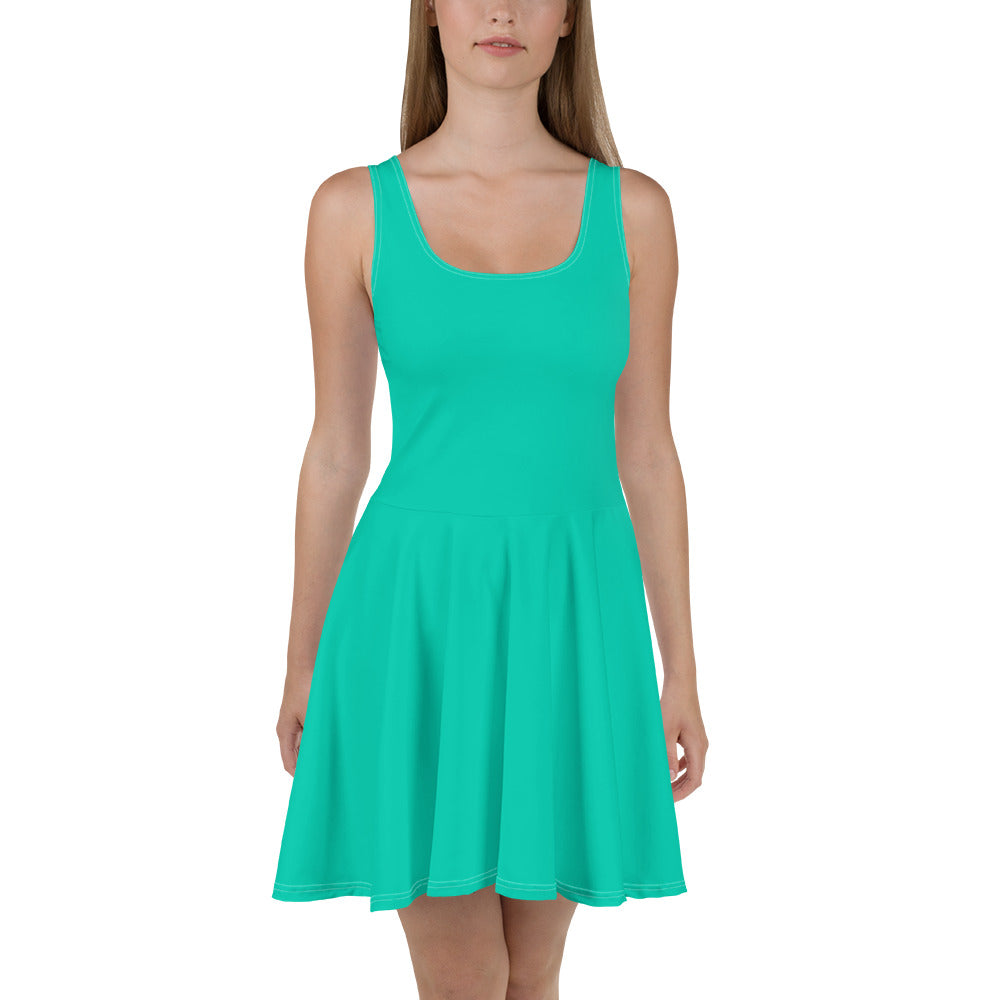 Aegean Blue Skater Dress