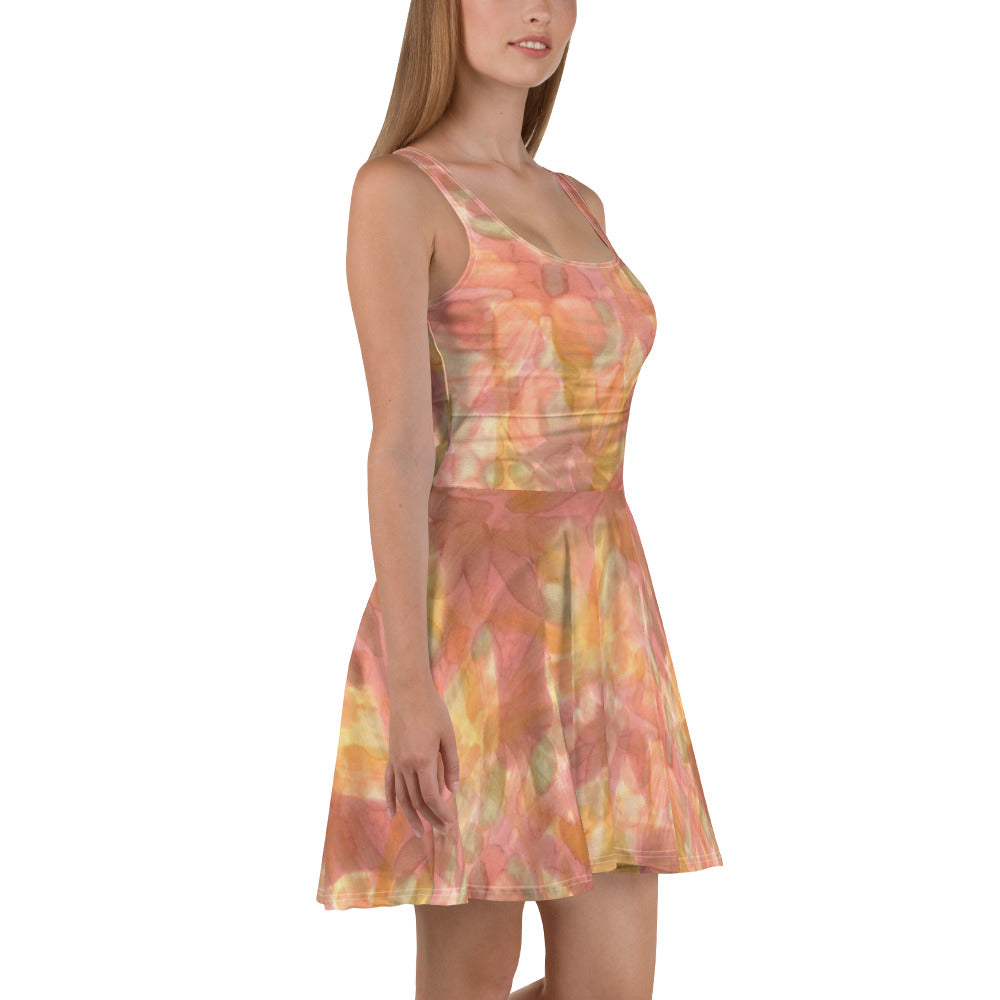 Watercolor Smudge Skater Dress