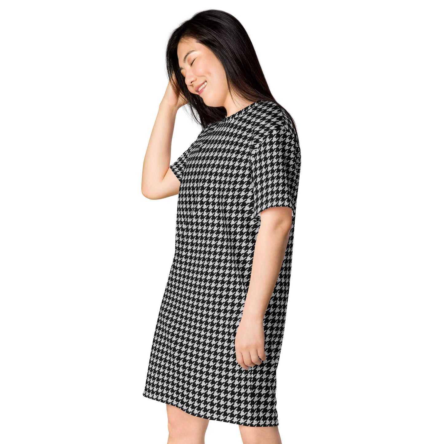 BW Houndstooth T-shirt dress