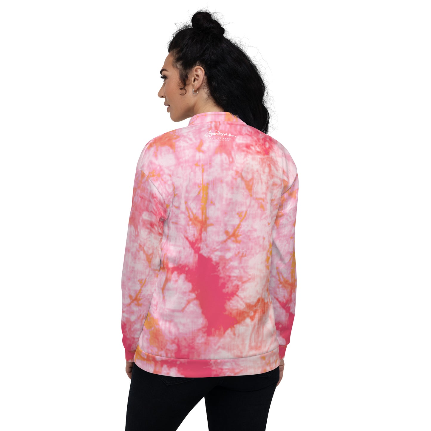 Recycled Unisex Bomber Jacket - Fantasia Tie Dye - Women