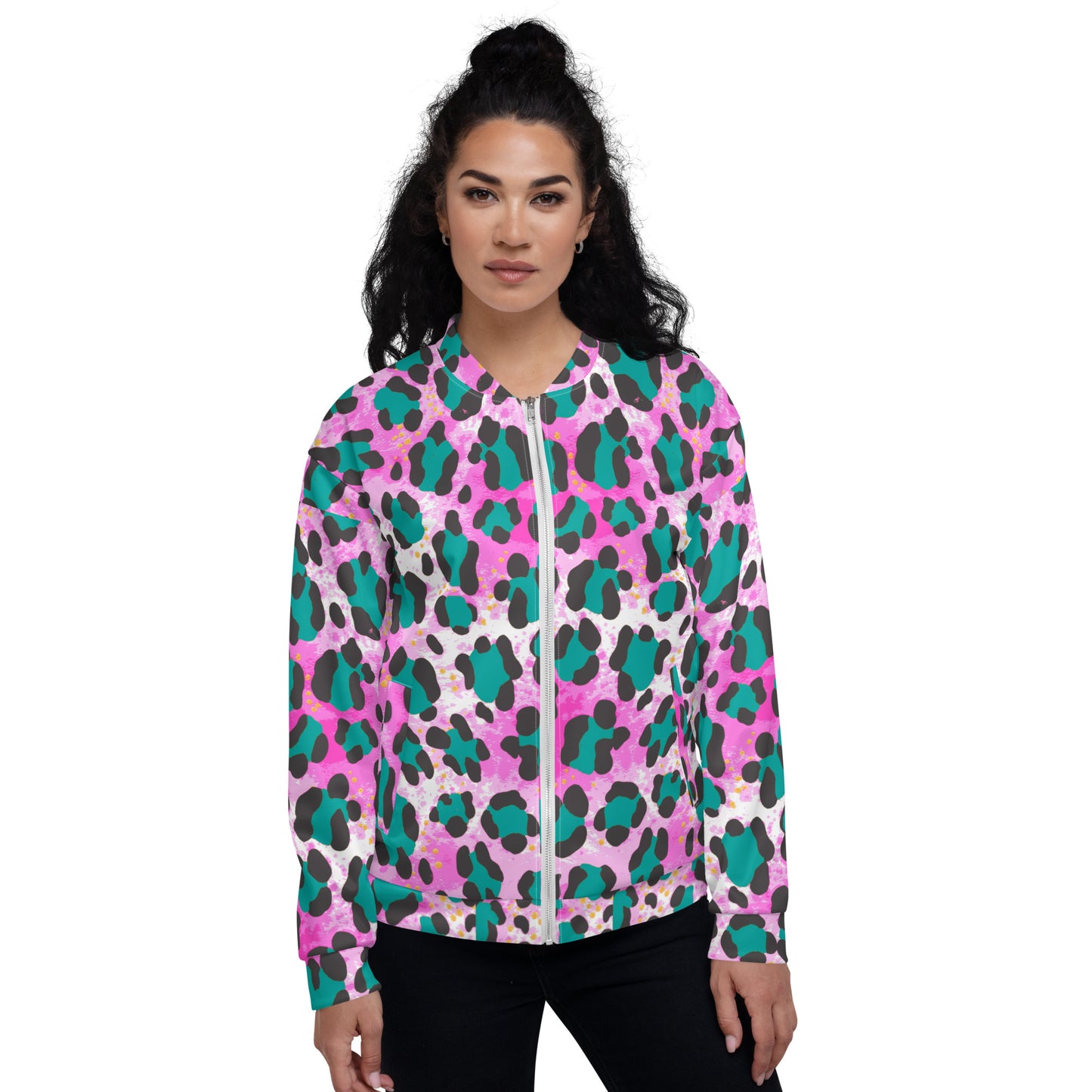 Recycled Unisex Bomber Jacket - Dayglo - Women