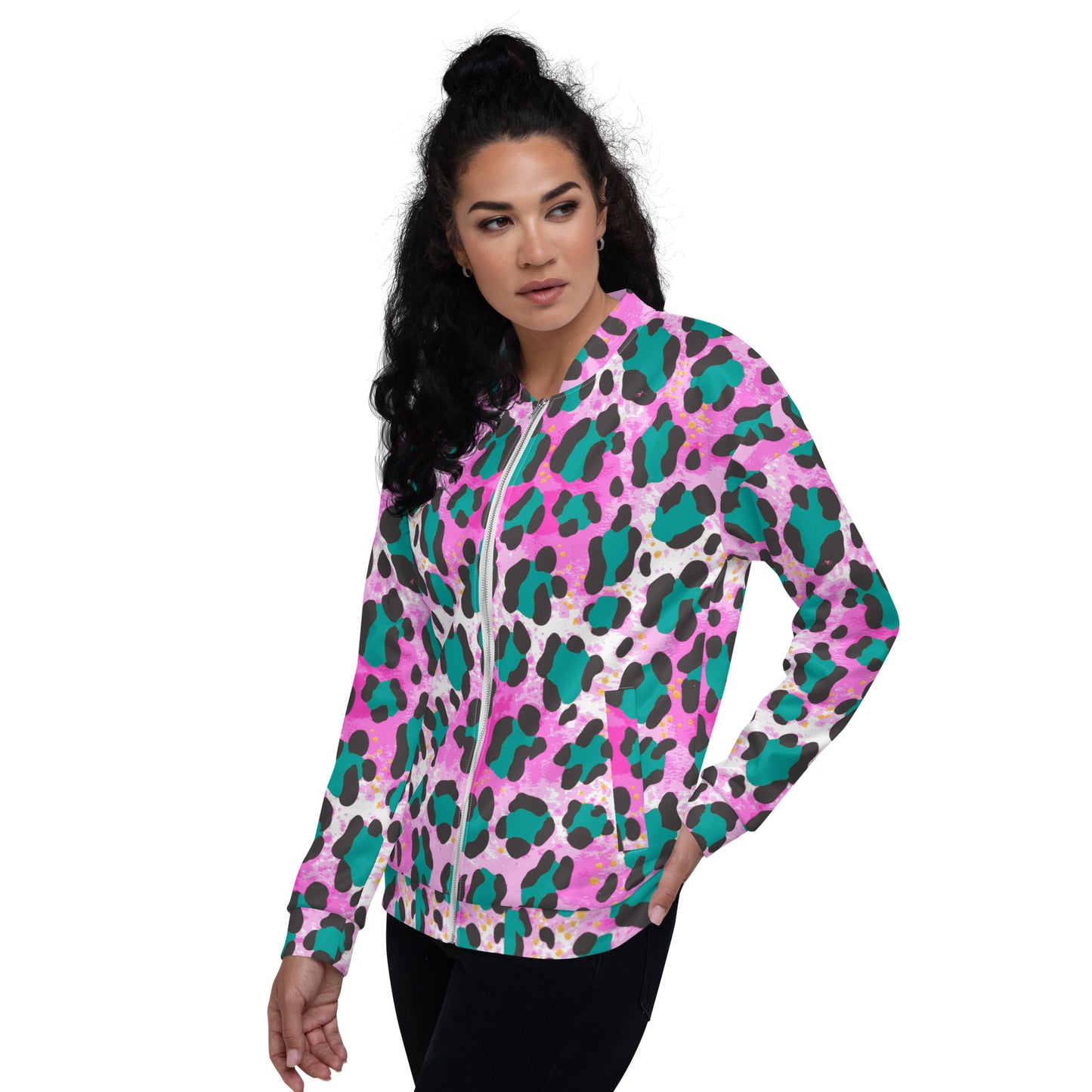 Recycled Unisex Bomber Jacket - Dayglo - Women