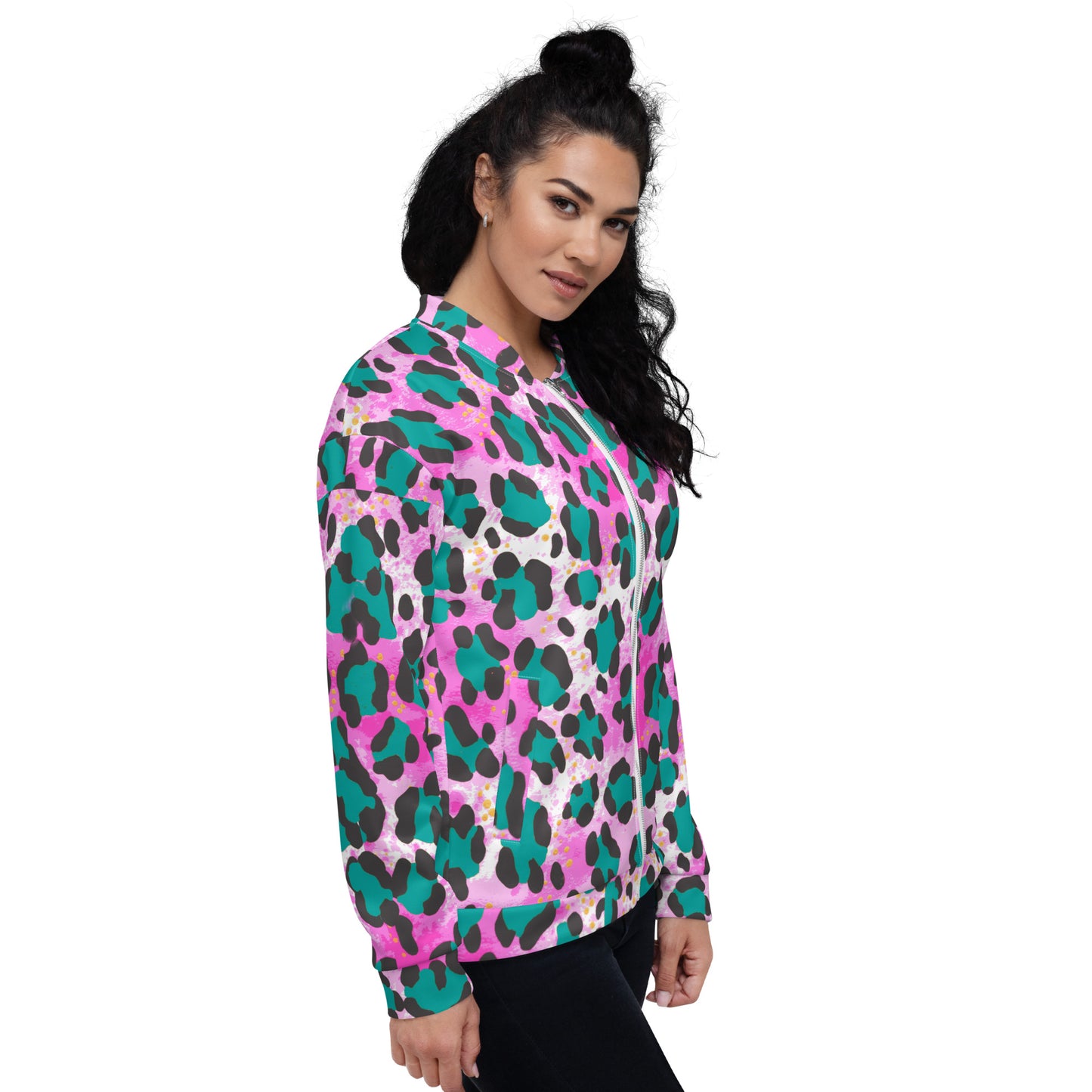 Recycled Unisex Bomber Jacket - Dayglo - Women