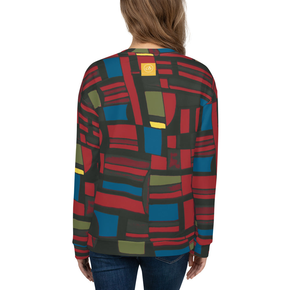 Recycled Unisex Sweatshirt - Spirited Geo - Women