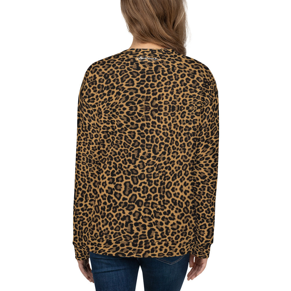 Recycled Unisex Sweatshirt - Leopard - Women